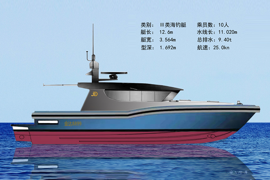 游钓船12.6米